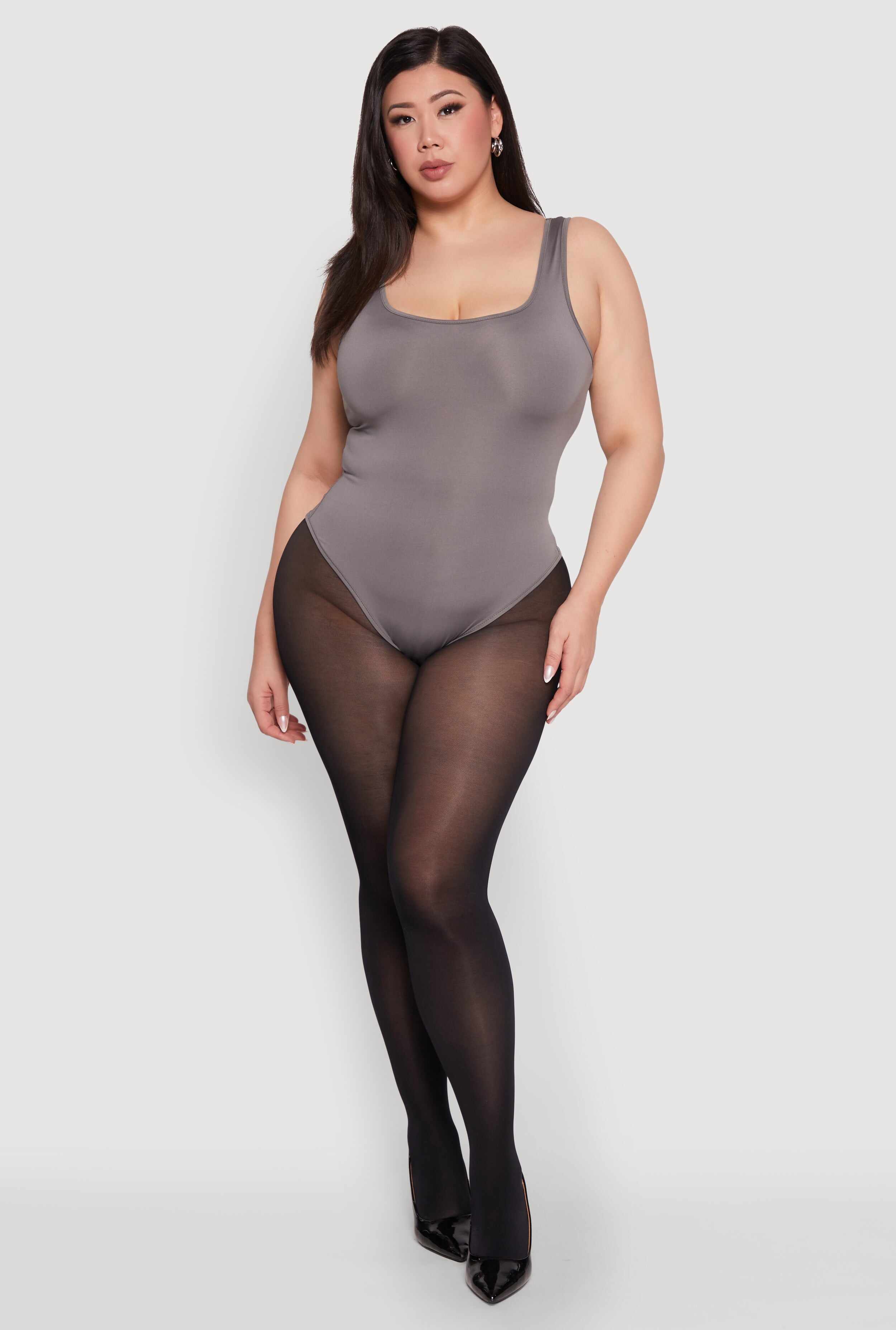 Plus Size Daisy Sleeveless Bodysuit