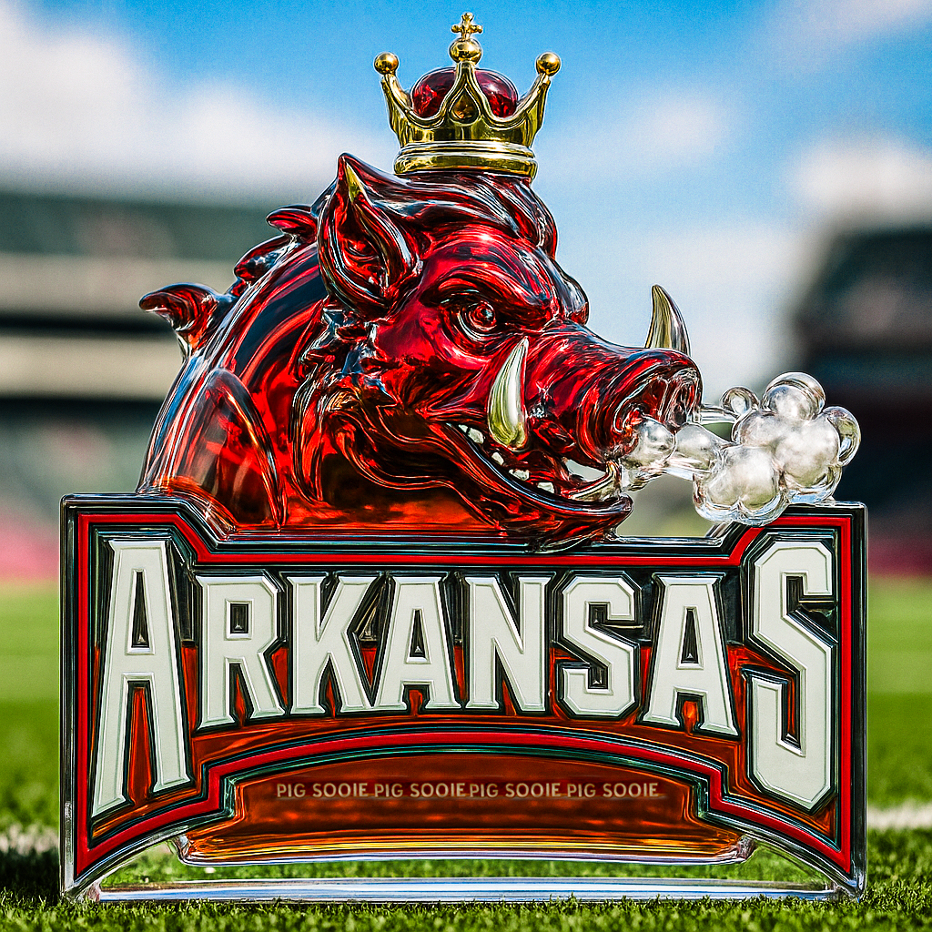 Arkansas 155th Anniversary Collectible Whiskey Bottle