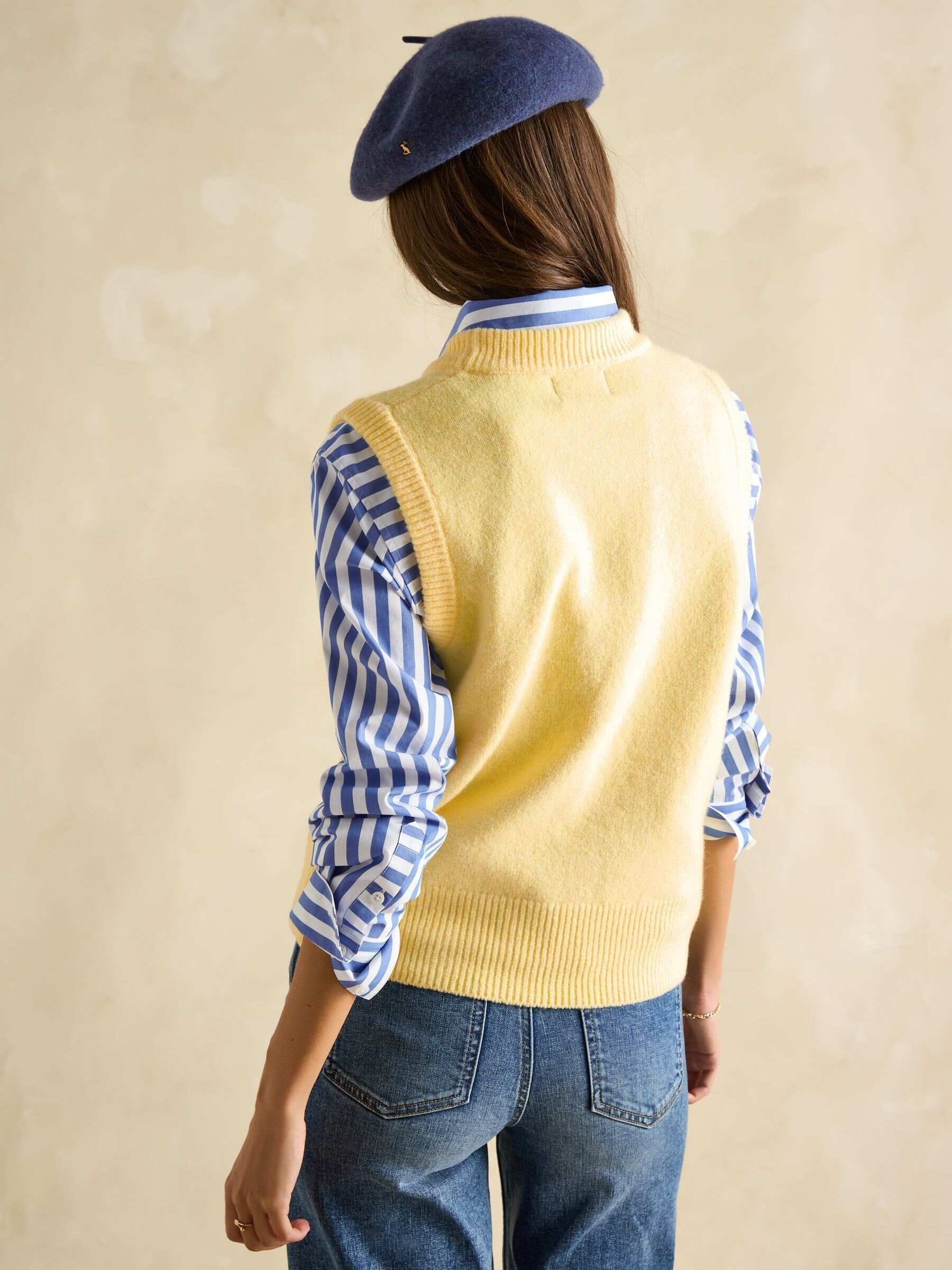 Holly Yellow Knitted Vest