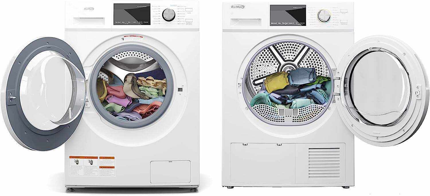 Front Load Machine, 2.7 Cu. Ft, Space Saving Unit with 20-Minute Quick, 12 Washing Cycles, Quiet Inverter Motor [120V], Medium (24