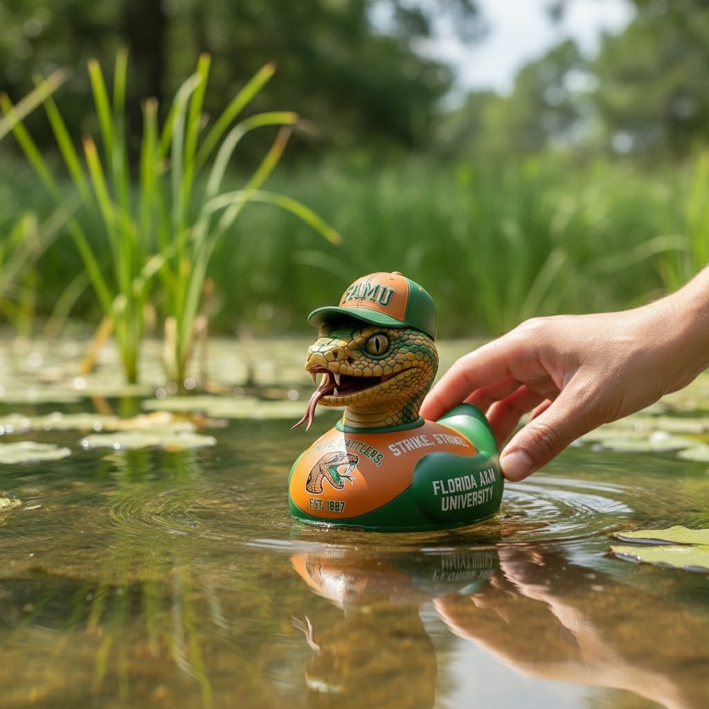 【STRIKE, RATTLERS, STRIKE!】FAMU The Rattler Duck Figurine