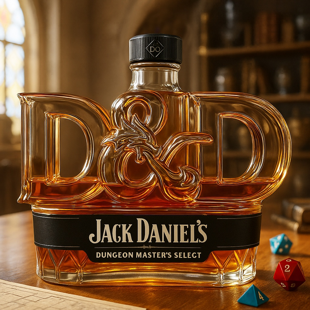 Dungeons & Dragons Whiskey Bottle