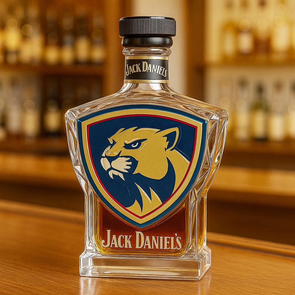 Florida Panthers Whiskey Bottle
