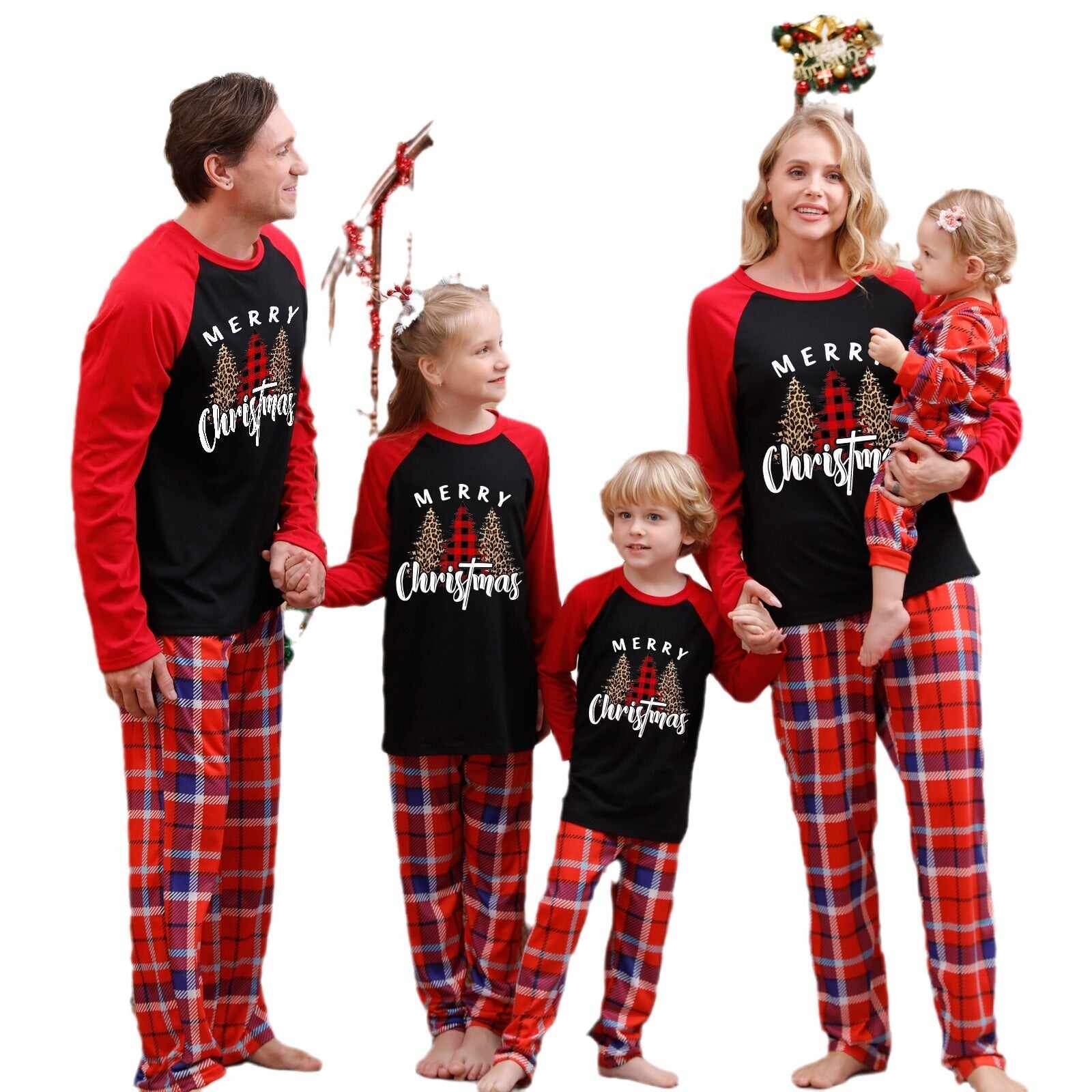 Family Matching Pajamas Set Merry Christmas