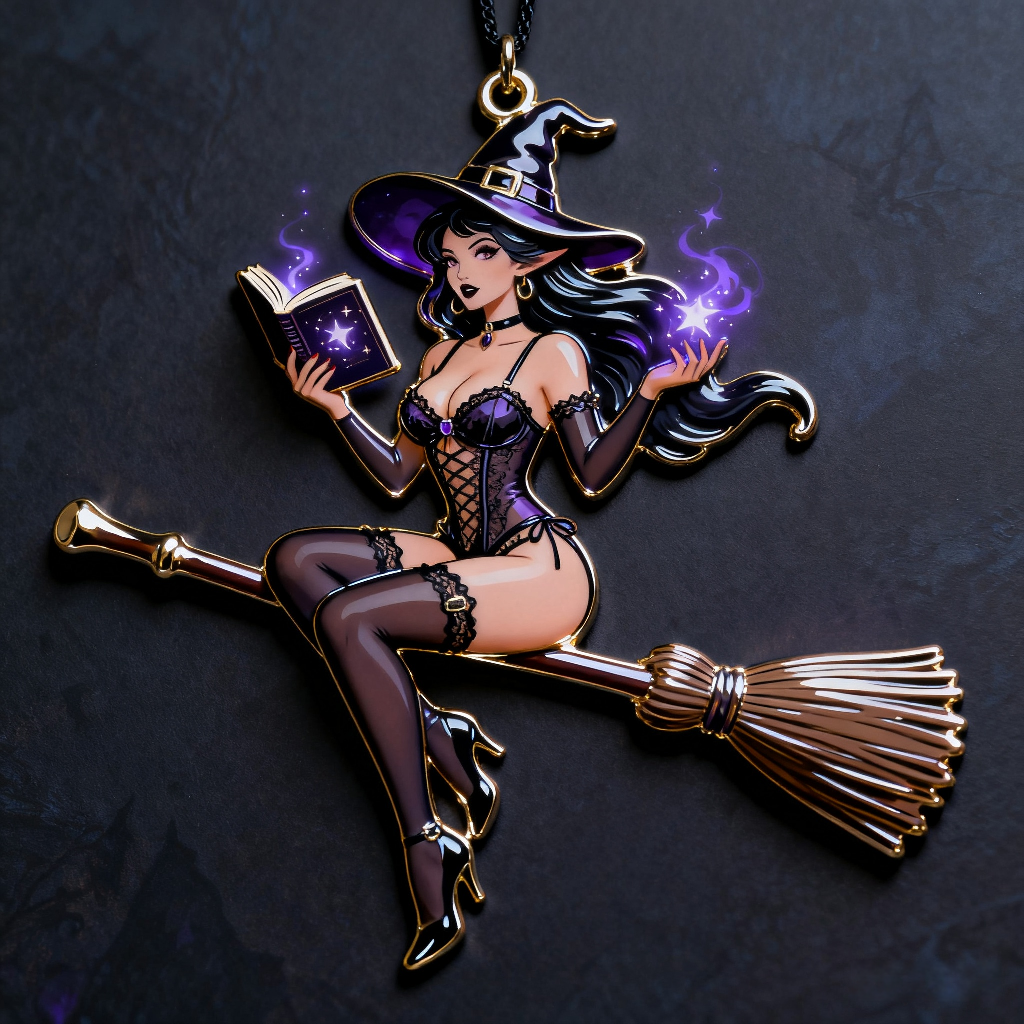 Spellbound Christmas Witch Ornaments