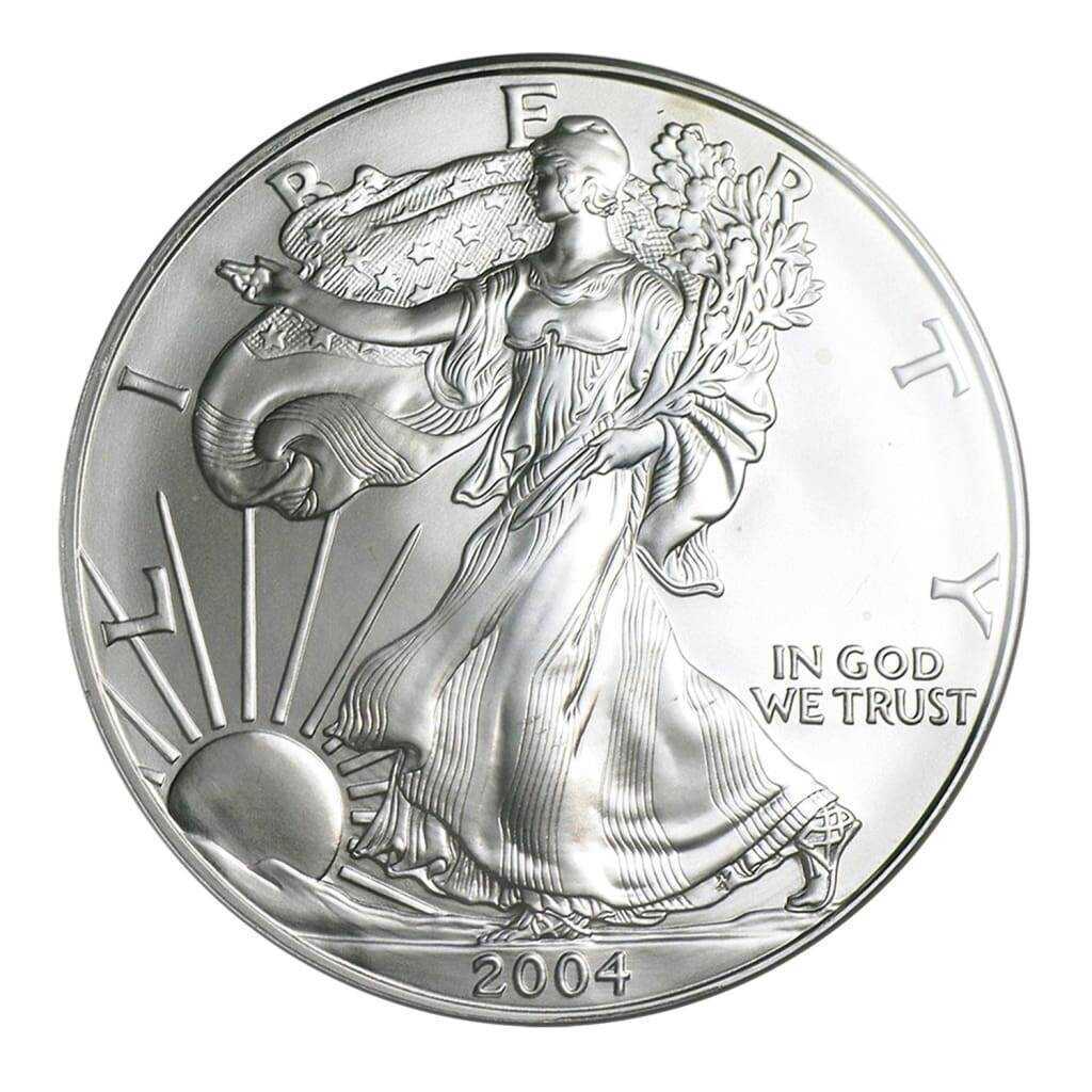 2004 $1 American Silver Eagle Brilliant Uncirculated