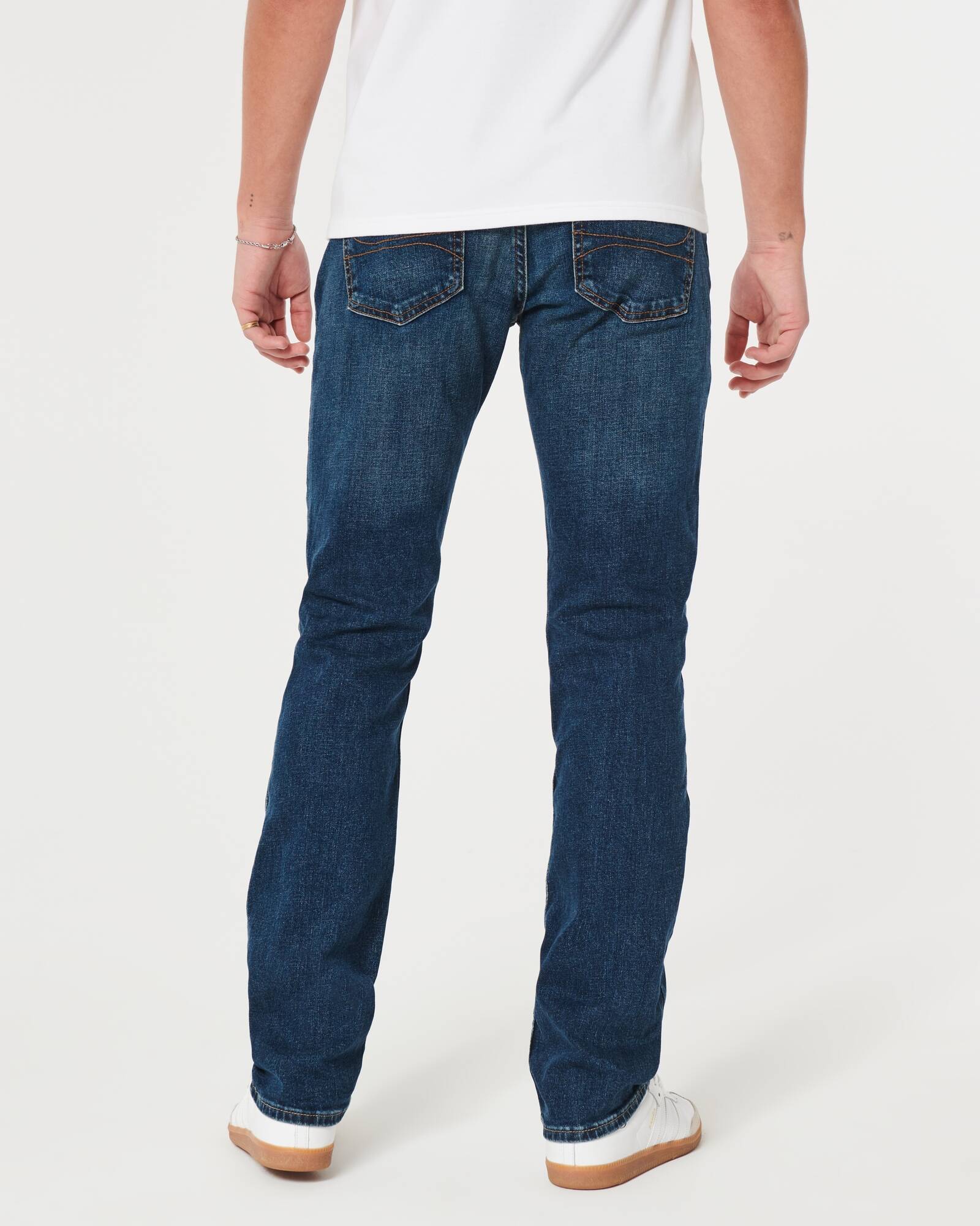 Black No Fade Slim Straight Jeans