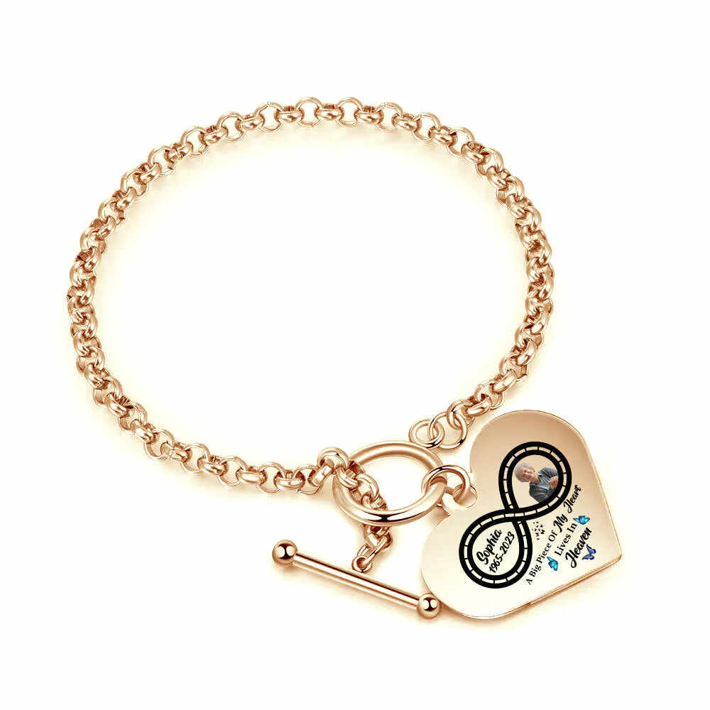 National Parents' Day❤Personalized Infinite love Heart Bracelet - I'm Always With You - Memorial Gift