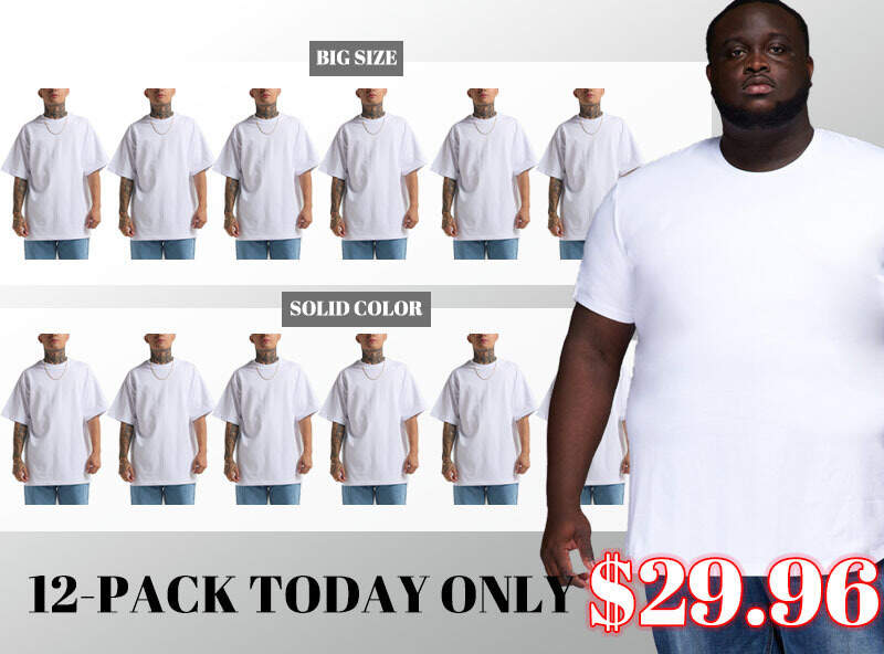 🔥Men's 7.5oz Max Heavyweight Short Sleeve Tee Regular (S to 5XLT)