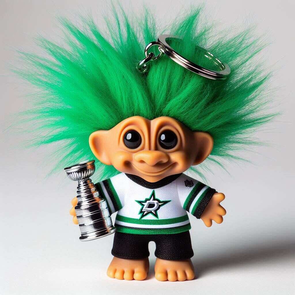 NHL Team Troll Doll Keychain