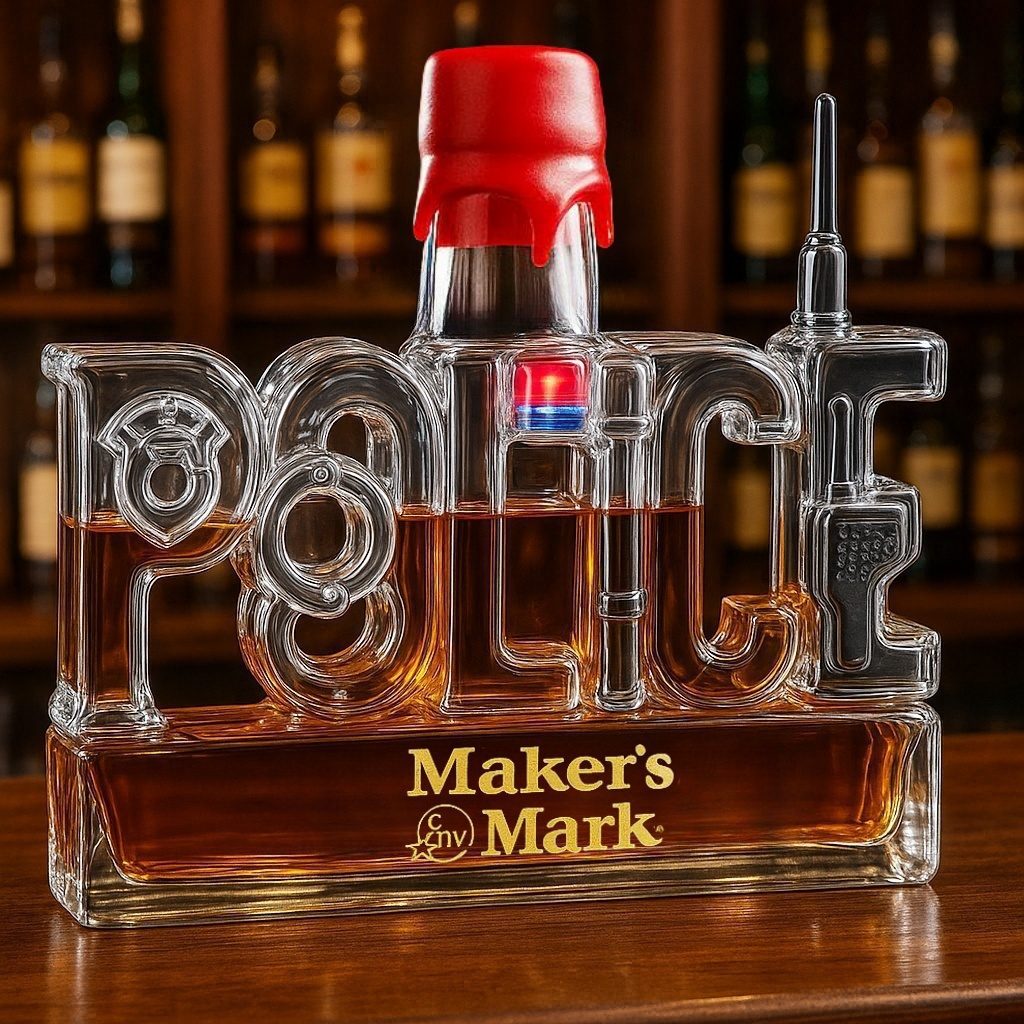 POLICE Whiskey Bottle