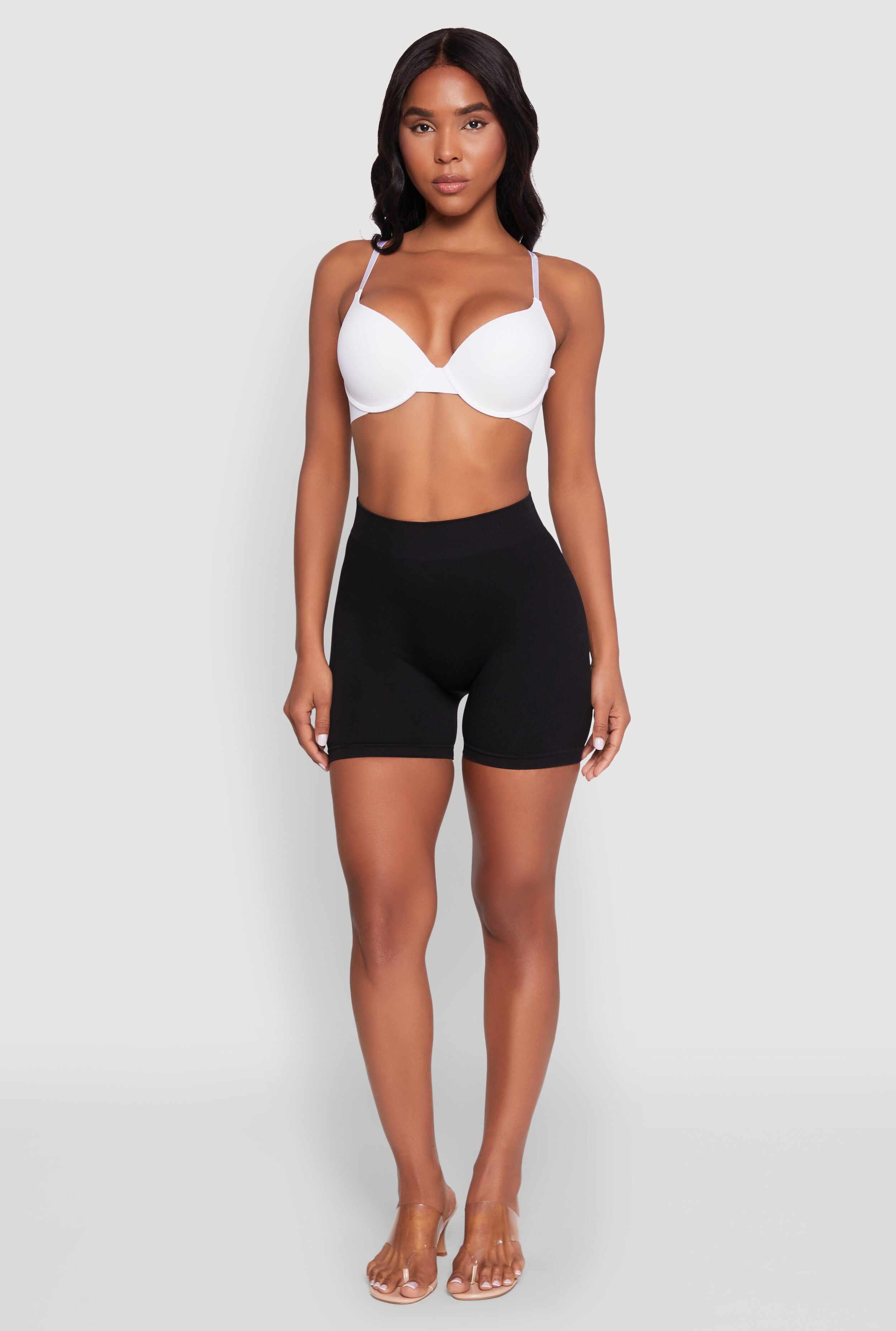 Padded Push Up Plunge Bra with Adjustable Straps