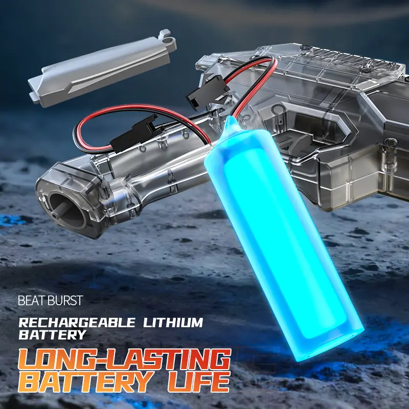 LED Electric Water Blaster with Space Energy Ring Design, High-pressure & Long-range, Large Capacit【Safe & Harmless Water Gun Toy】