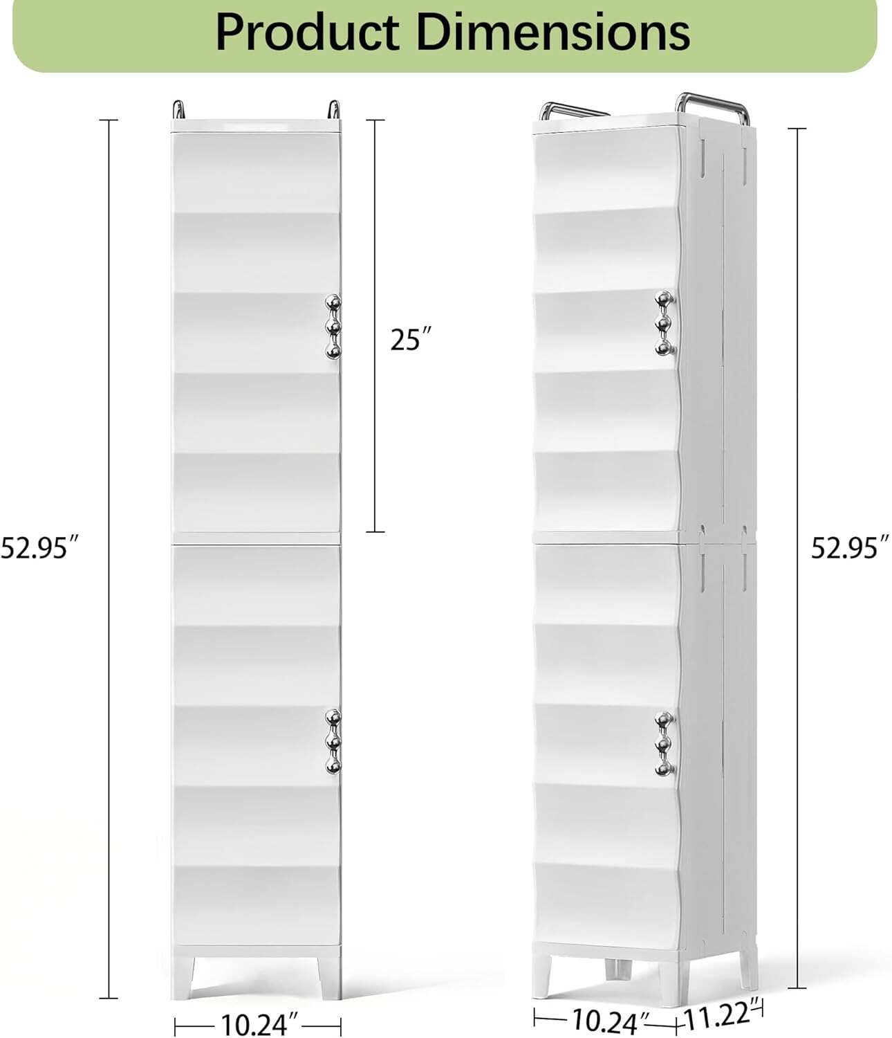 VECELO Narrow Storage Cabinet