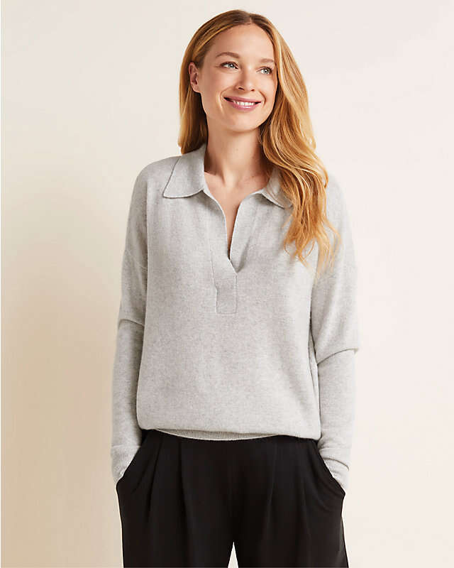 Cashmere Polo Sweater