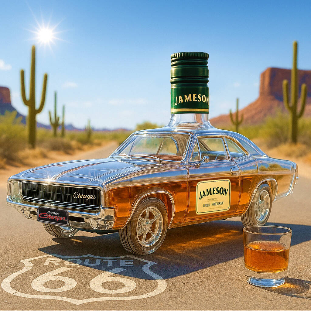 The 1970 Dodge Charger Collector's Edition Whisky Bottle