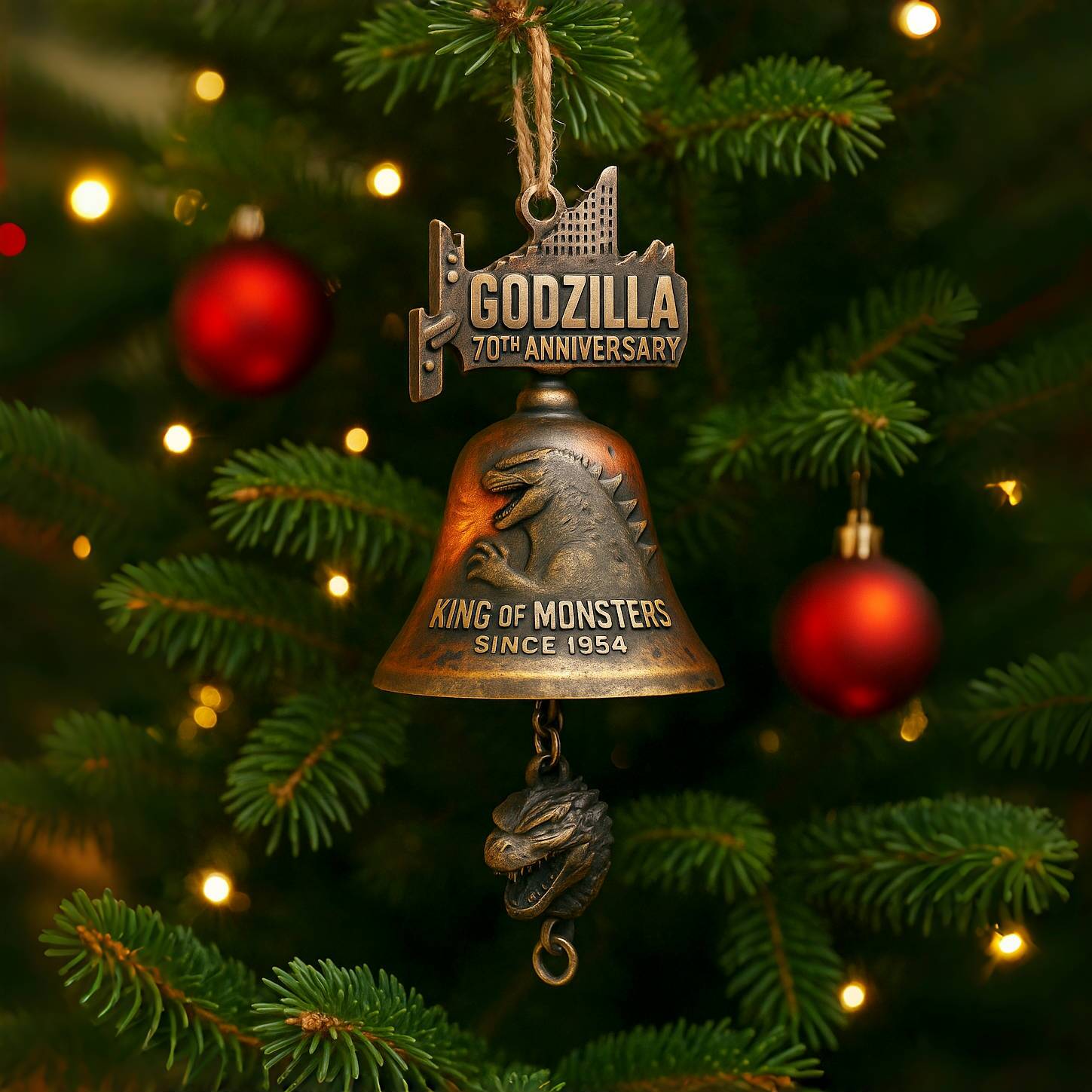 Godzilla 70th Anniversary Bell Ornament