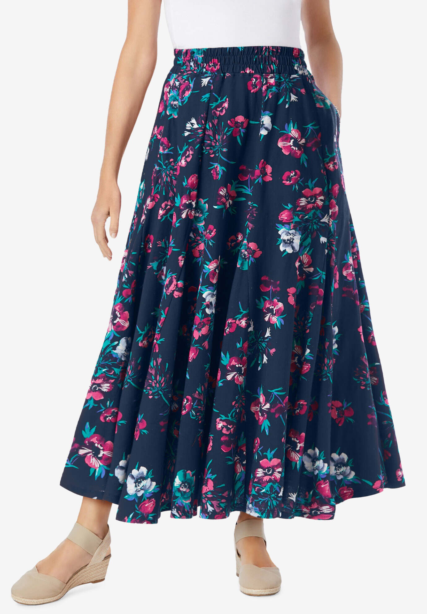 Knit Panel Skirt
