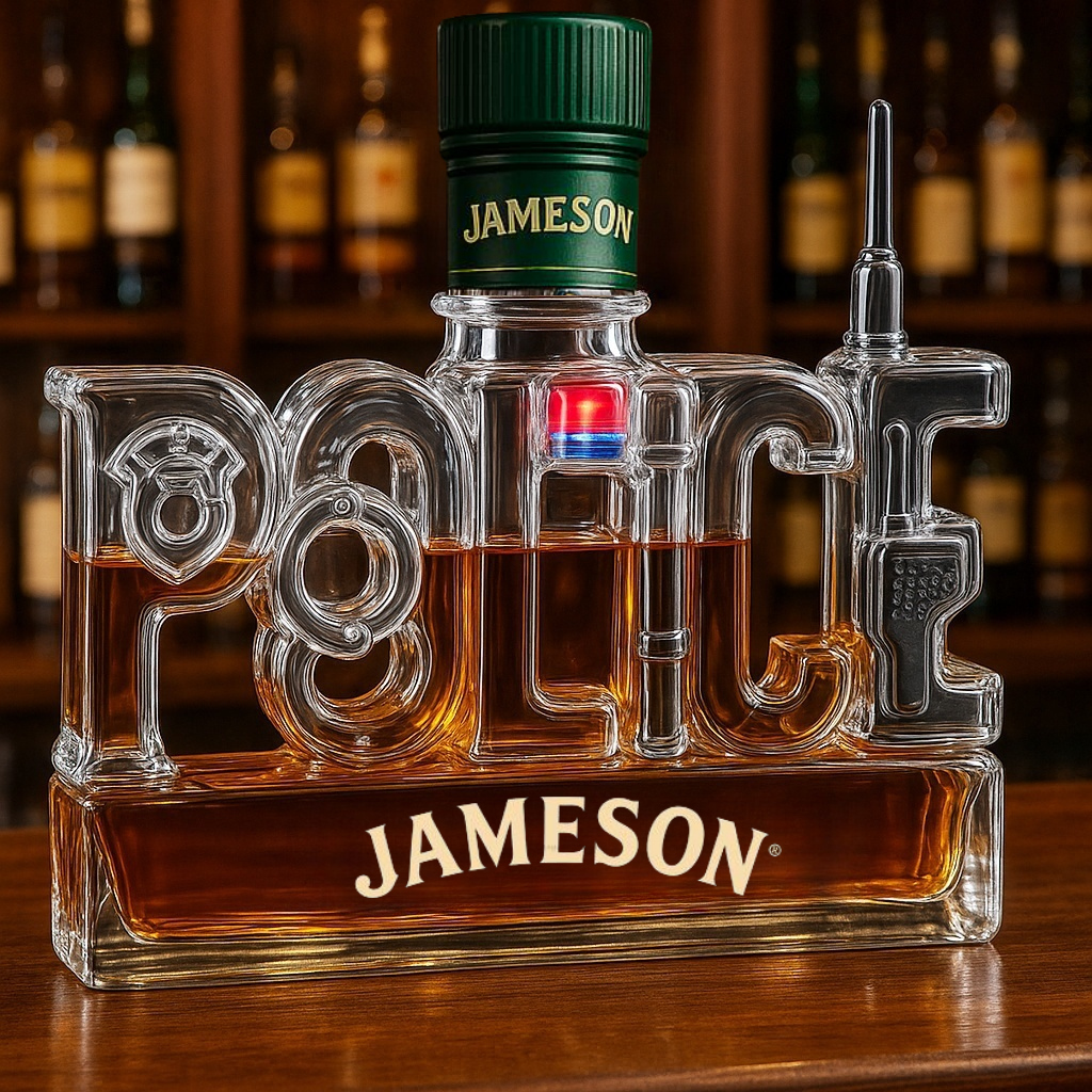 POLICE Whiskey Bottle
