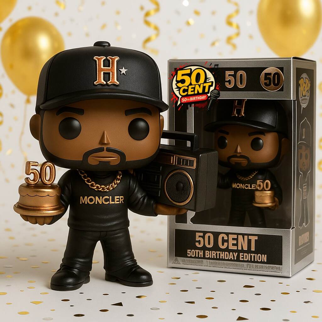 🔥 50 Cent 50th Birthday POP Figure – Anniversary Collection