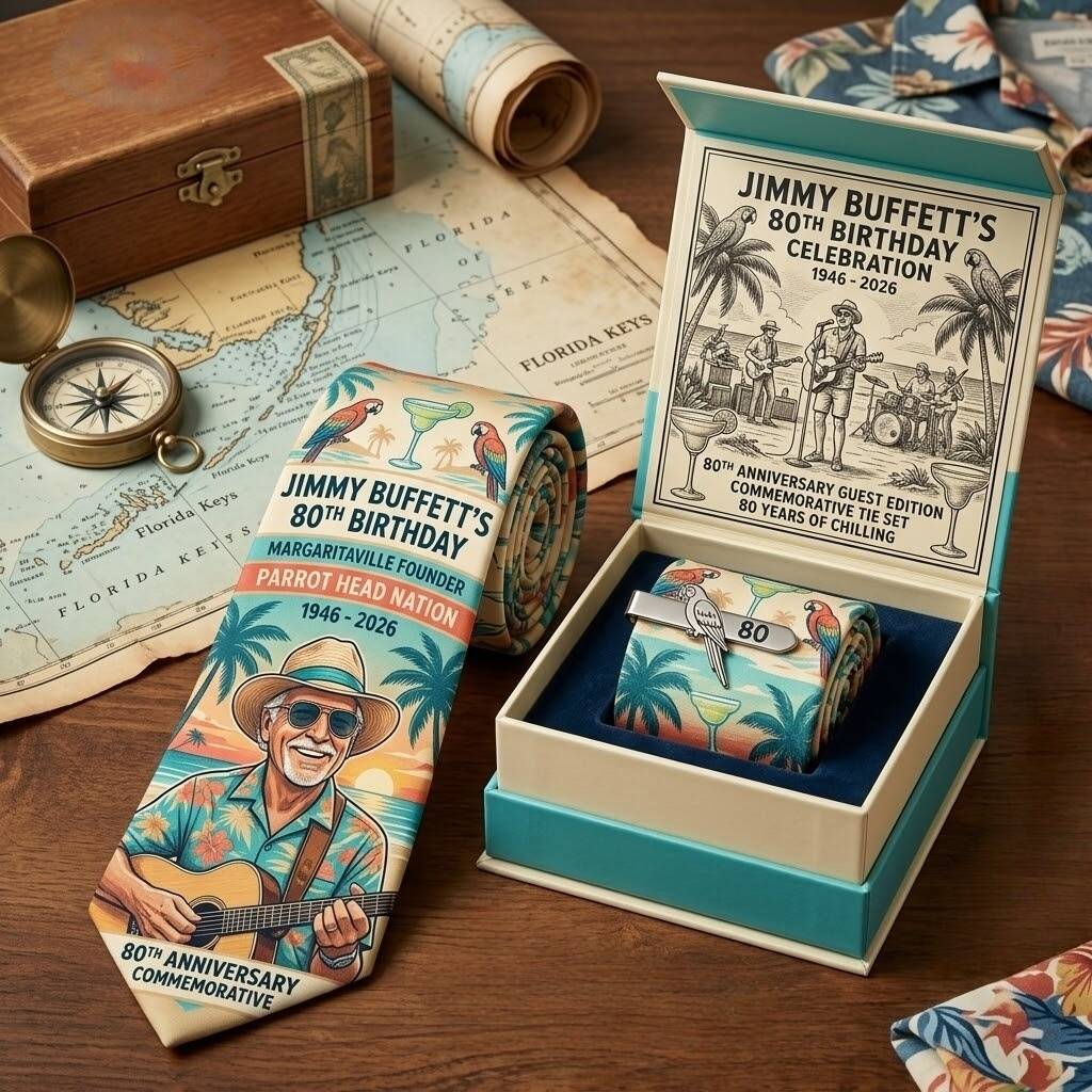 Jimmuy Buffet 80th Anniversary Tie🎁