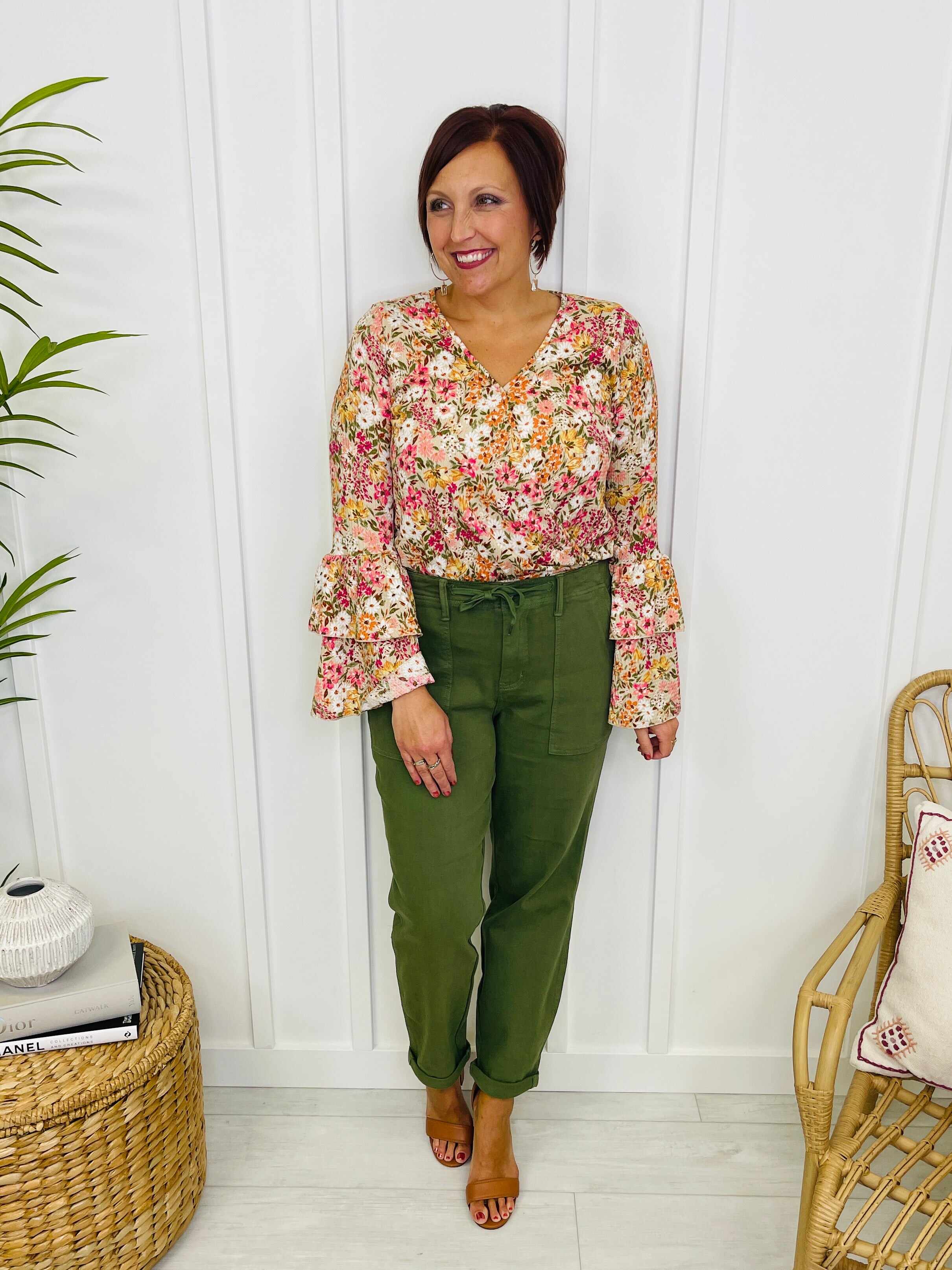 REG/CURVY Olive You Denim Jogger