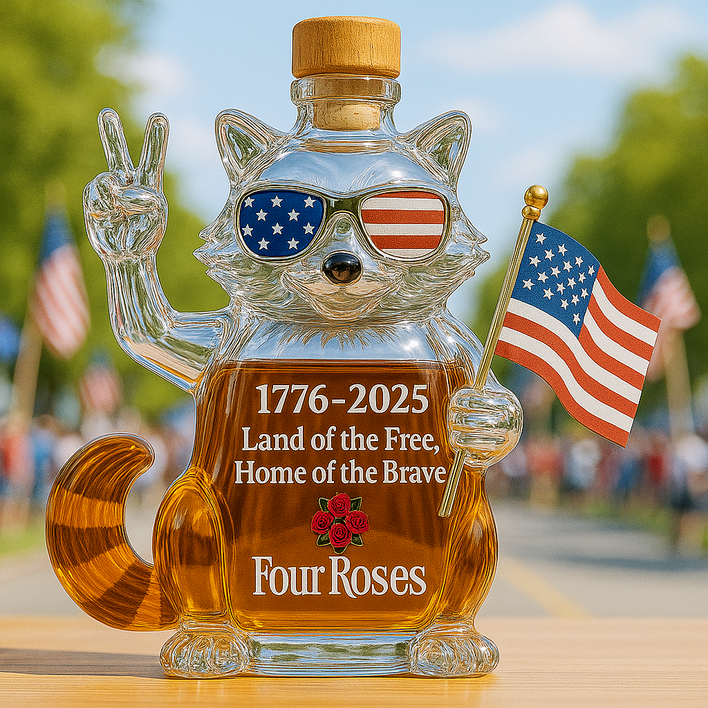 Liberty Raccoon Whiskey Bottle