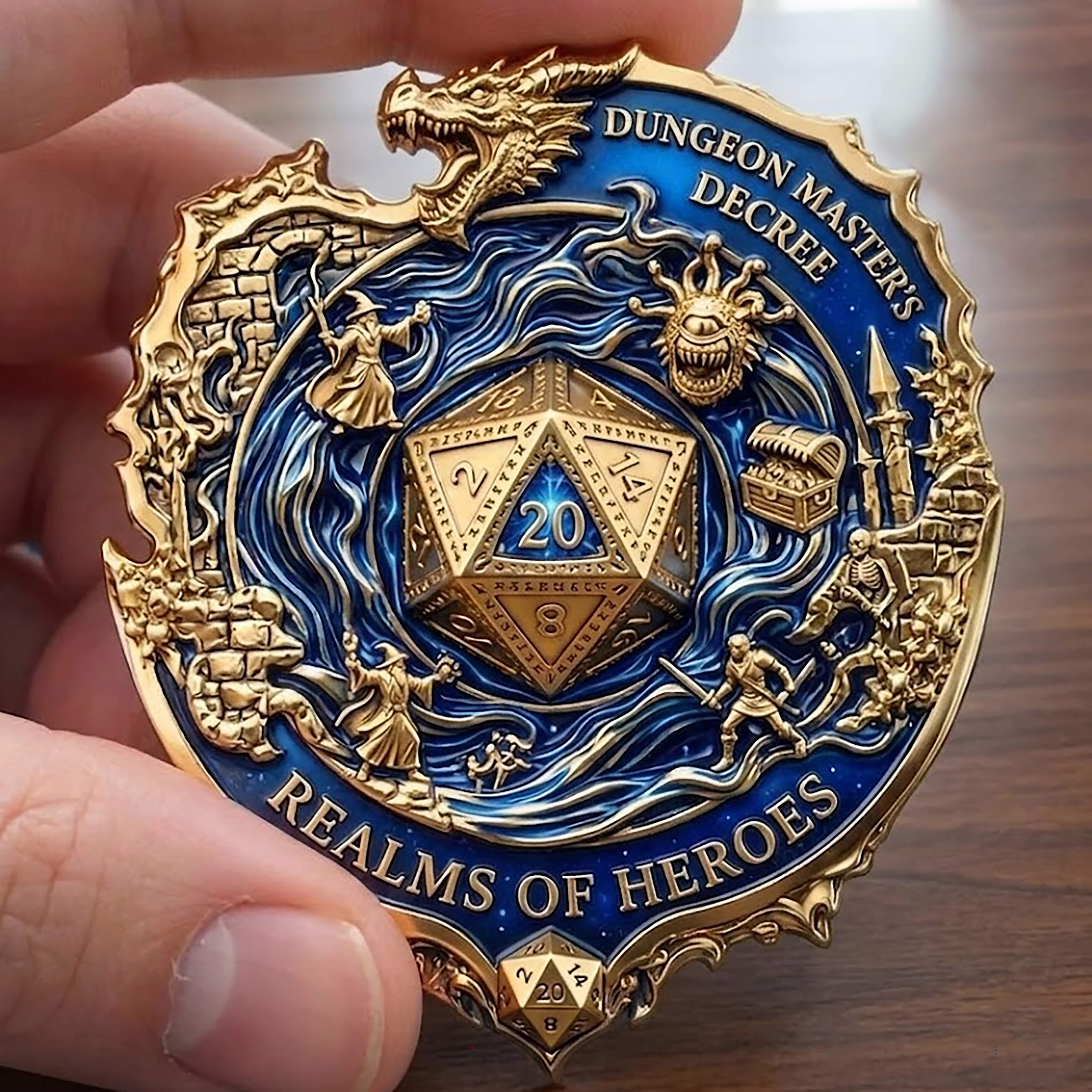 🐉 Forged in Dragonfire Legacy Badge – Natural 20 Edition 🎲