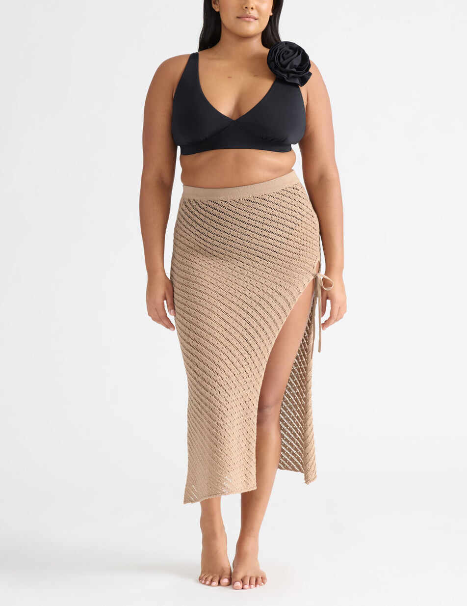 Crochet-Knit Beach Skirt