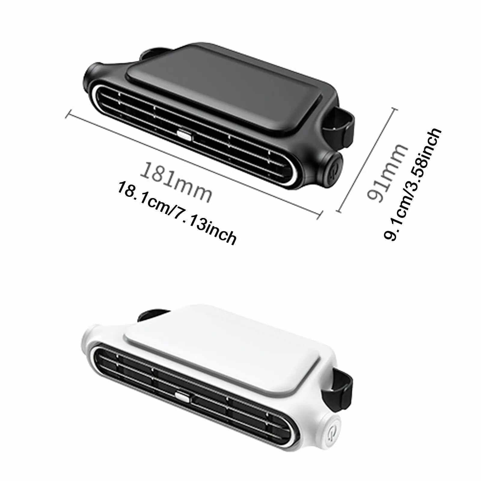 Car Seat Velcro Fan: 3 Adjustable Speeds, Built-In 3000mAh Battery, USB Charging, Suitable For Cars, Golf Carts, And Travel RVs