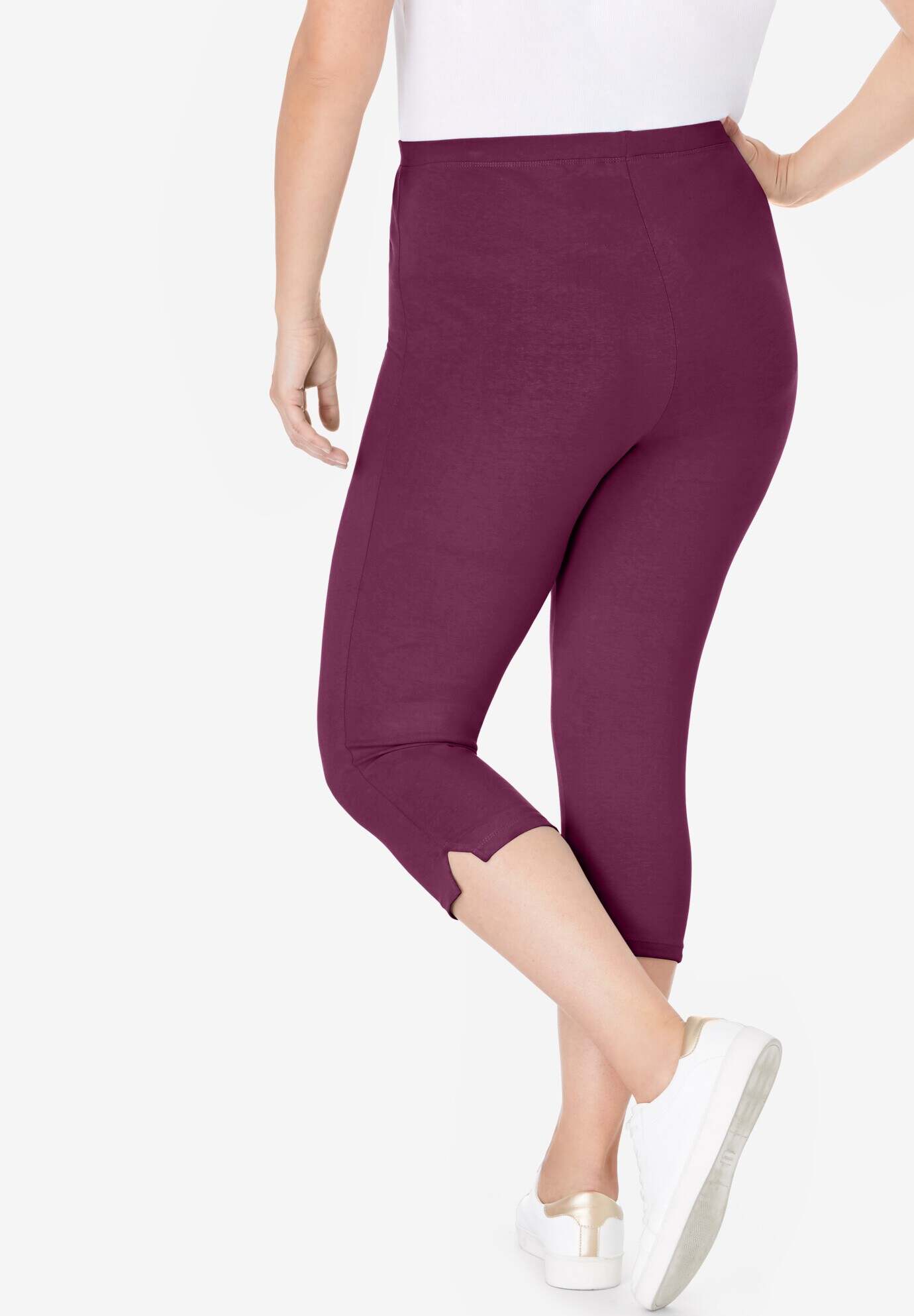 Stretch Cotton Capri Legging