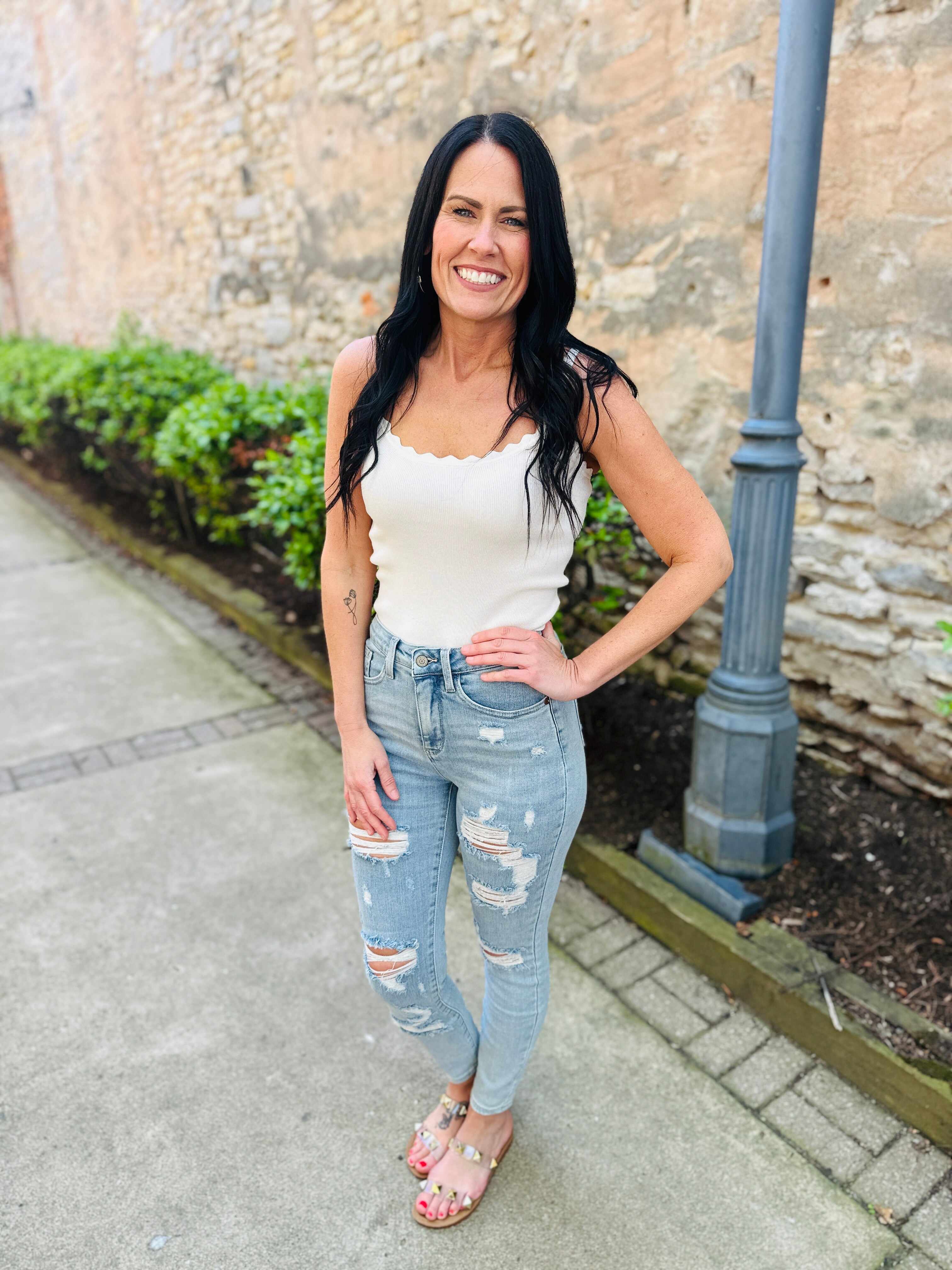 Tummy Control Skinny Jeans in Reg/Curvy Always in Control Restock