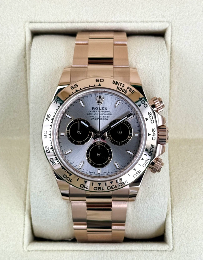 NEW 2025 Rolex Daytona 40mm 126505 Rose Gold Sundust Dial