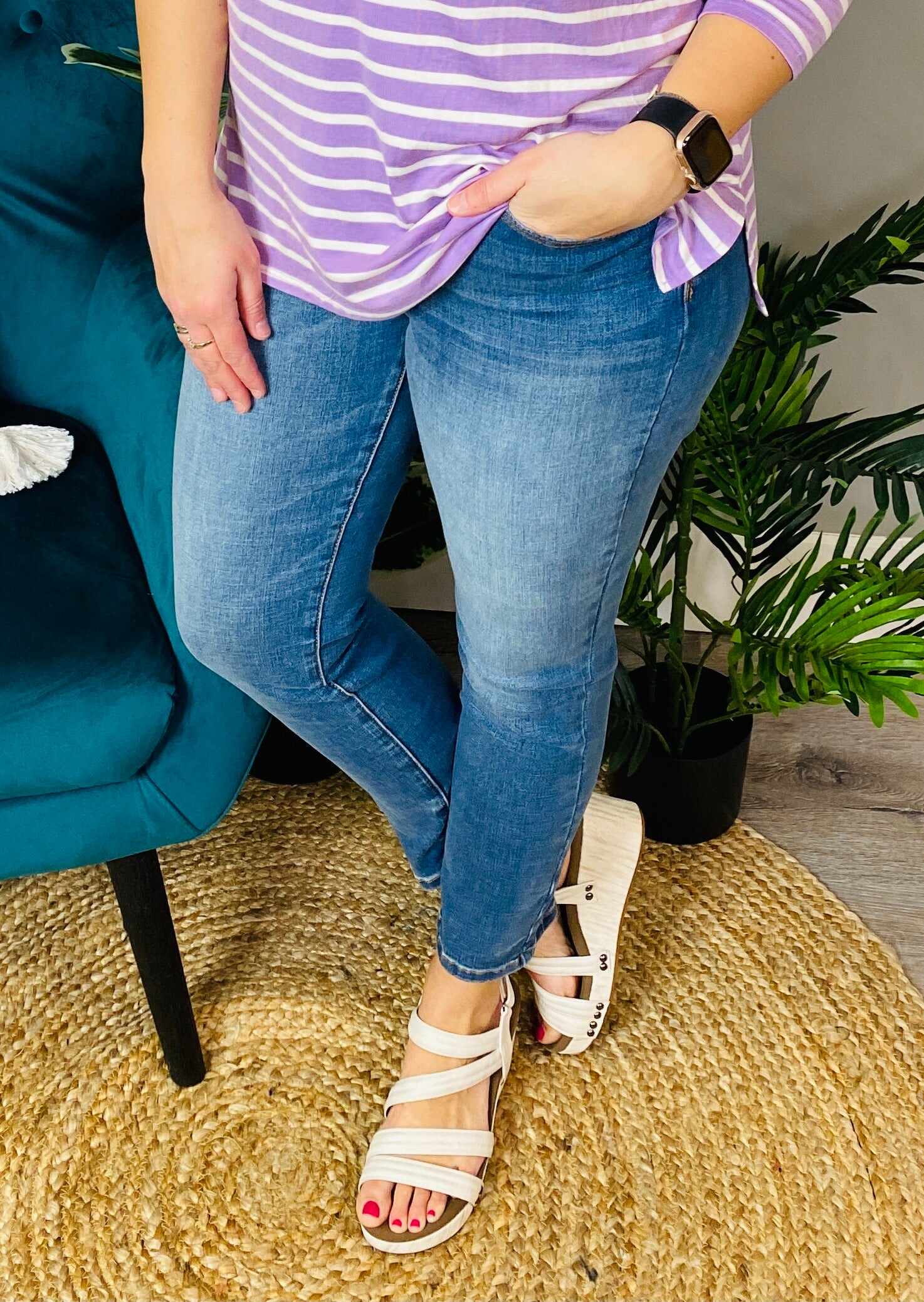 PLUS/ REG  Easy Like Sunday Morning Relaxed Jeans