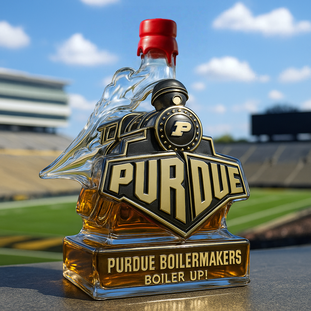 Purdue Boilermakers Limited-Edition Whiskey Bottle