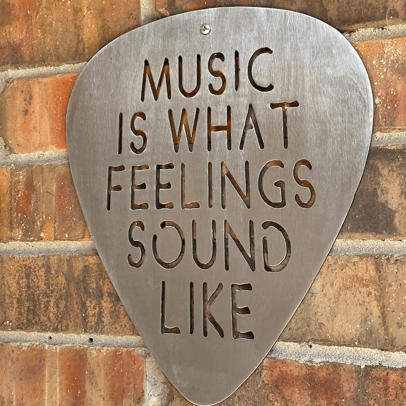 Steel Guitar Pick Wall Art