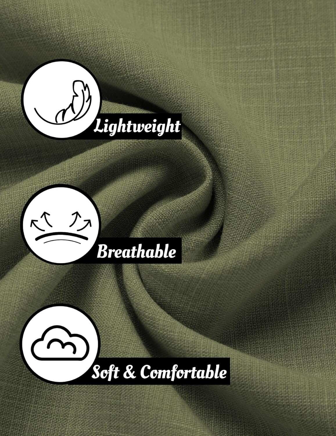 Men's Linen Shirts Short Sleeve Casual Shirts Button Down Shirt for Men Beach Summer Wedding Shirt
