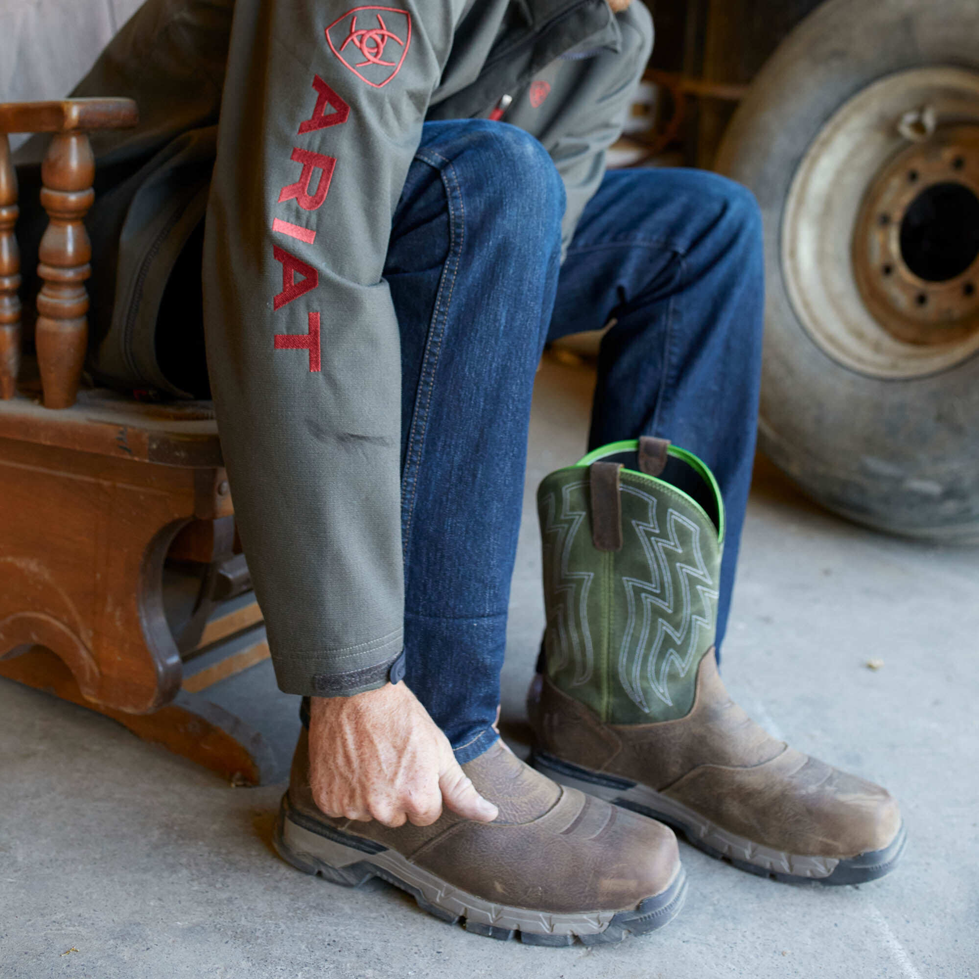 Rebar Flex Western Waterproof Composite Toe Work Boot