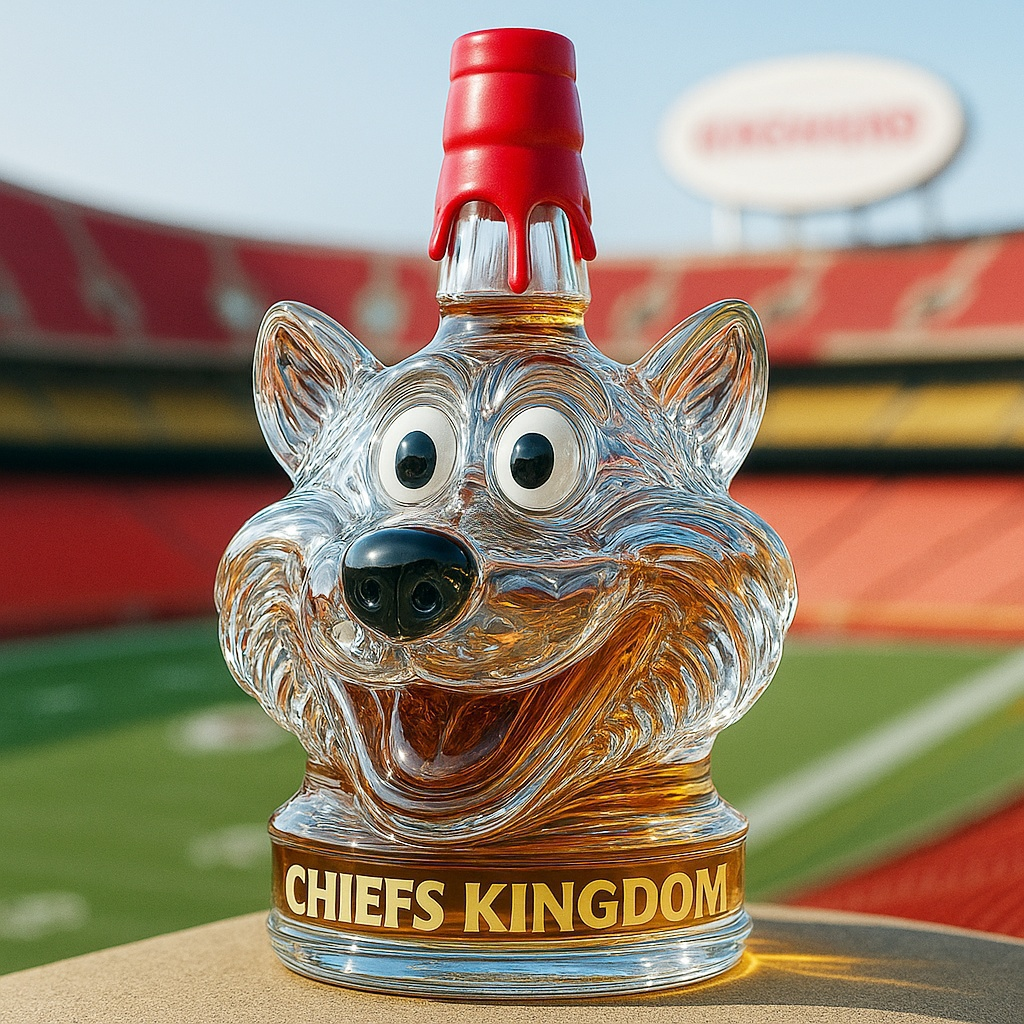 KC Wolf  Whiskey Bottle