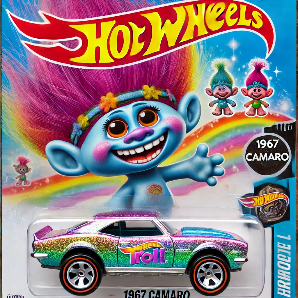 Hot Wheels Trolls Doll '67 Camaro