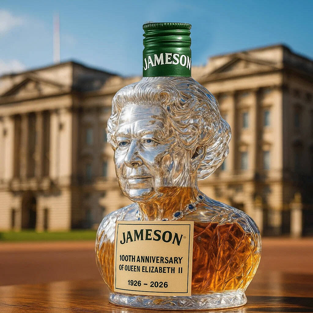 Queen Elizabeth II 100th Anniversary Whisky Bottle