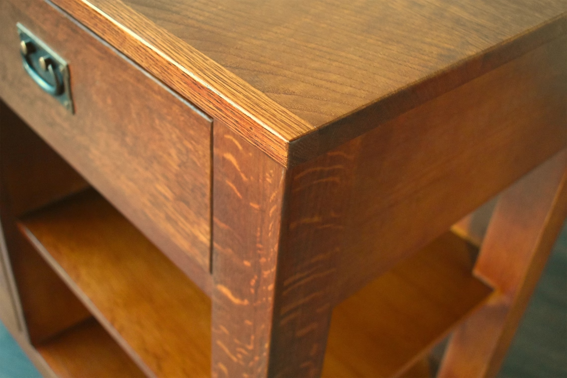Mission 4 Drawer Oak Kitchen Island 60'' - Michael's Cherry