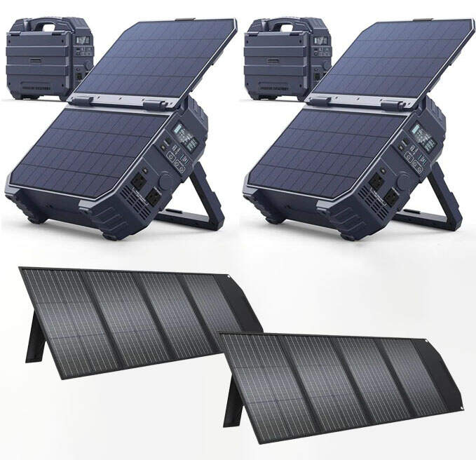 Spring Sale💥Last Day Buy 1 Get 1 Free💥Portable Power Station with Built-in Solar Panel