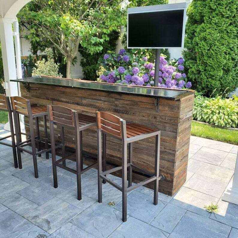 Bar-outdoor bar-home bar-indoor bar-basement bar-bars-wood bar-rustic decor-Barn wood-Man Cave Bar-Primitive-Handmade Furniture & Decor