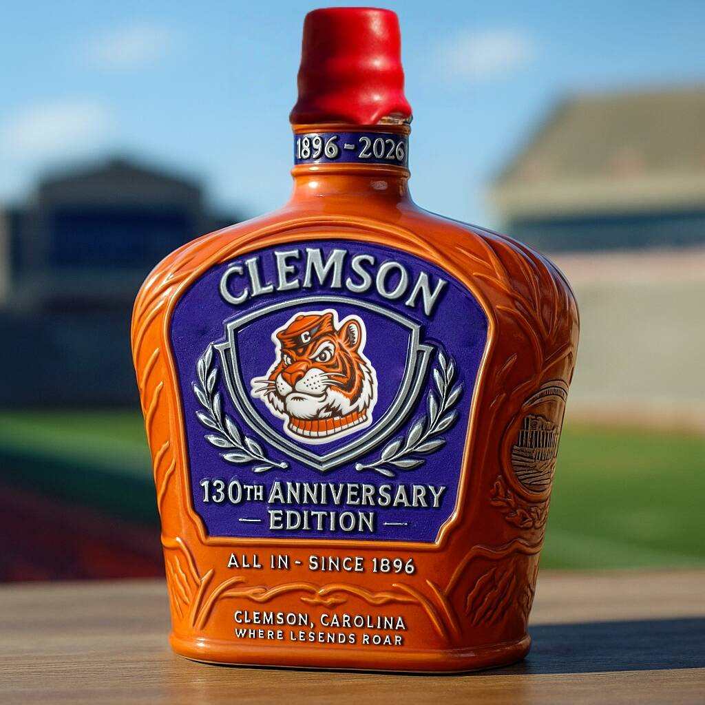 Tigers 130th Anniversary Whiskey Bottle