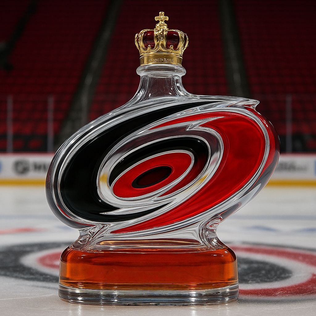 Carolina Hurricanes Whiskey Bottle
