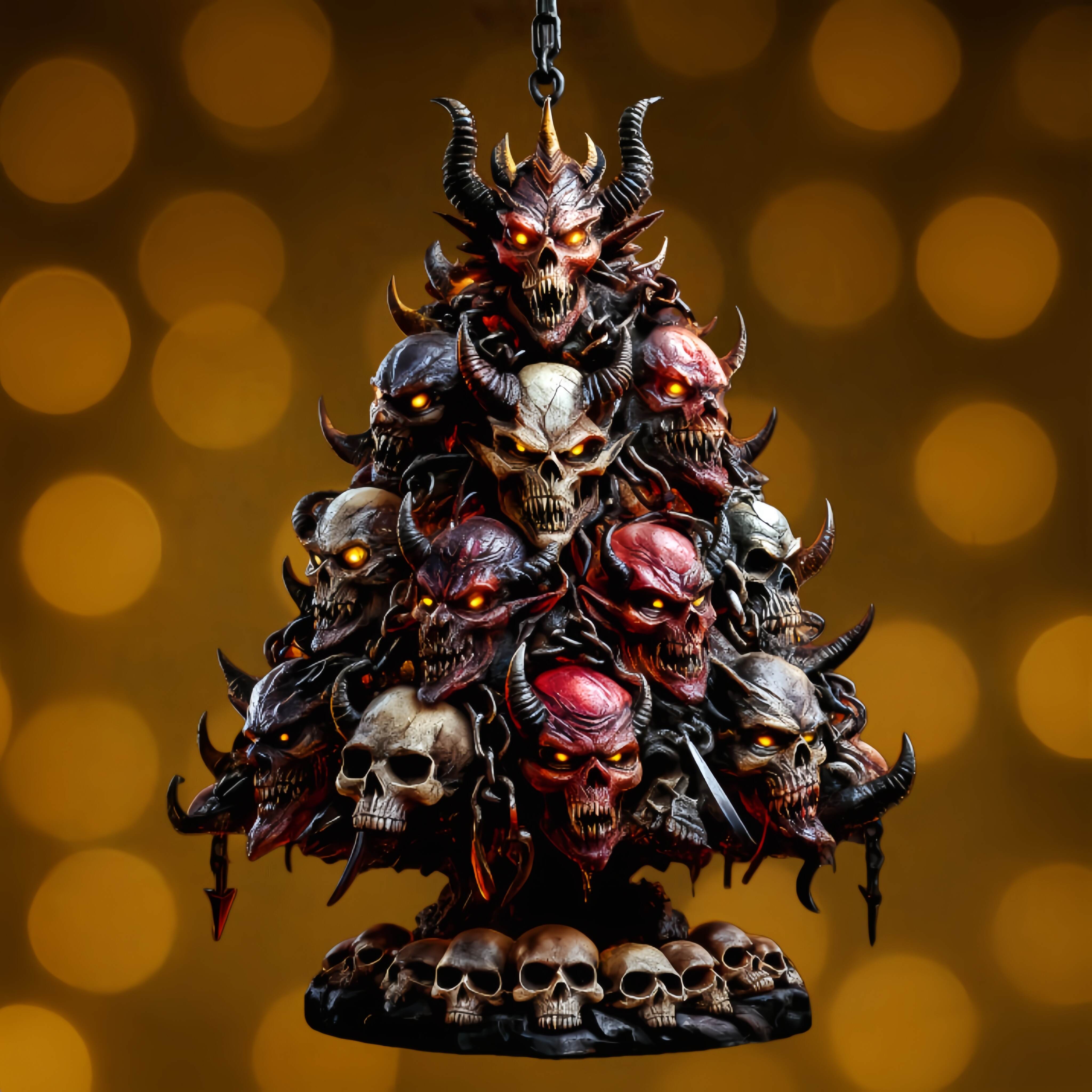 Demon Tree Christmas Ornament