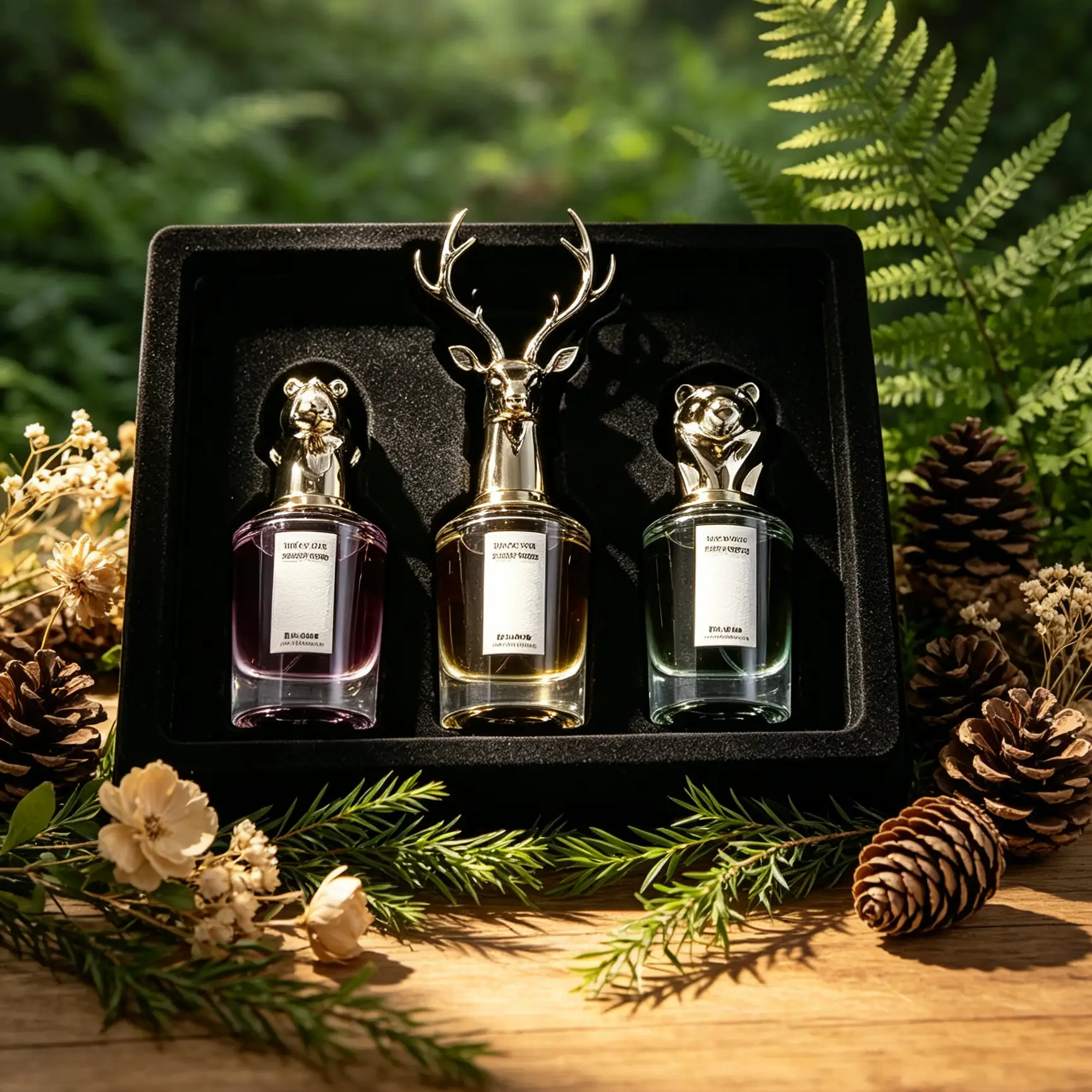 Floral Story Animal Head Perfume Gift Set, 3pcs 25ml