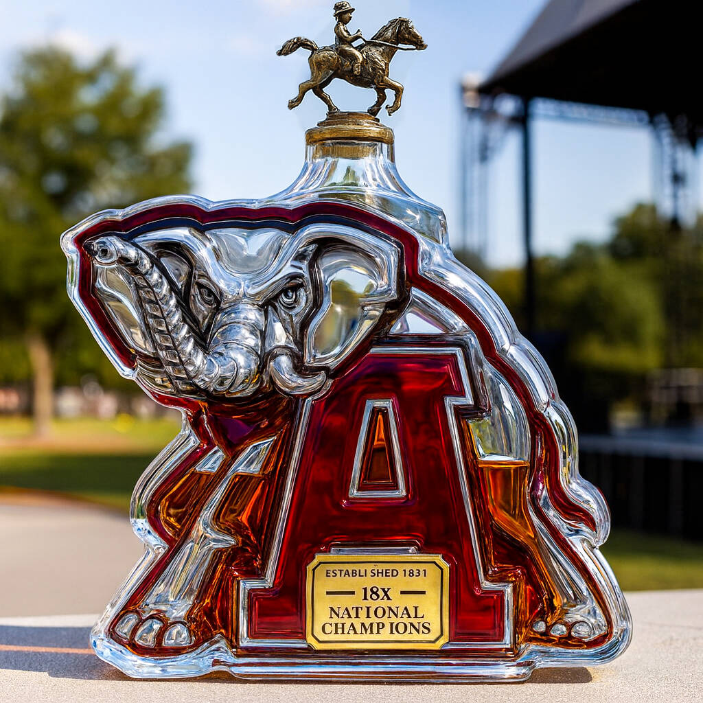 University of Alabama Championship Commemorative Whiskey Bottle