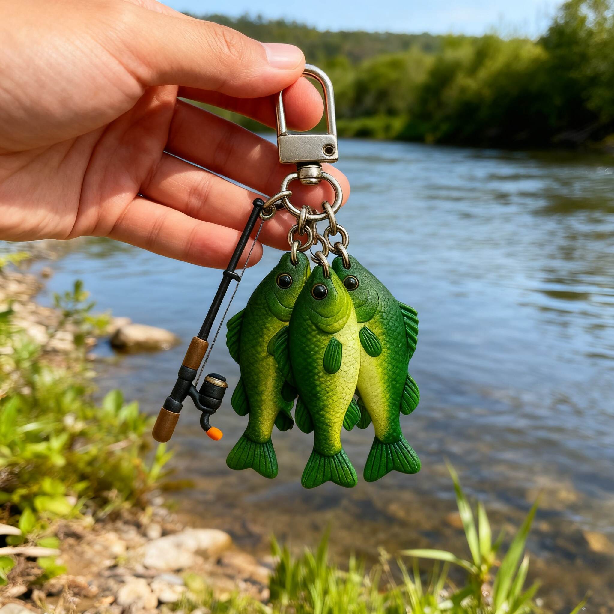 Fishing Trophy Keychain
